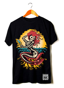Ocean Mermaid-Black - SohoInk Clothing Merchandise