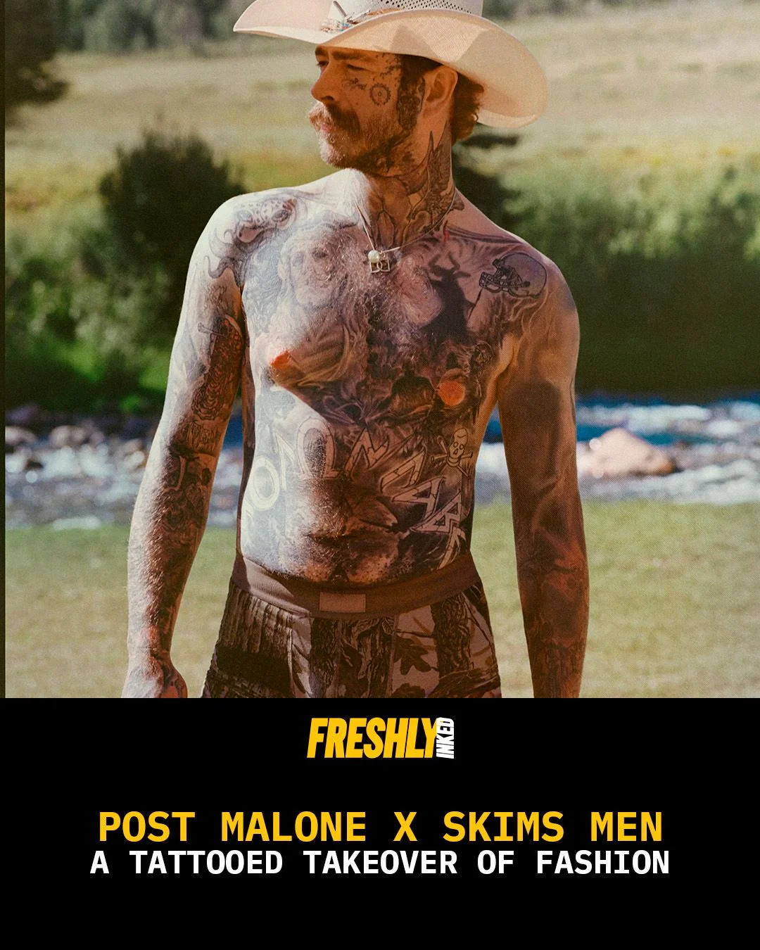 Inside the Collaboration Between Post Malone and SKIMS