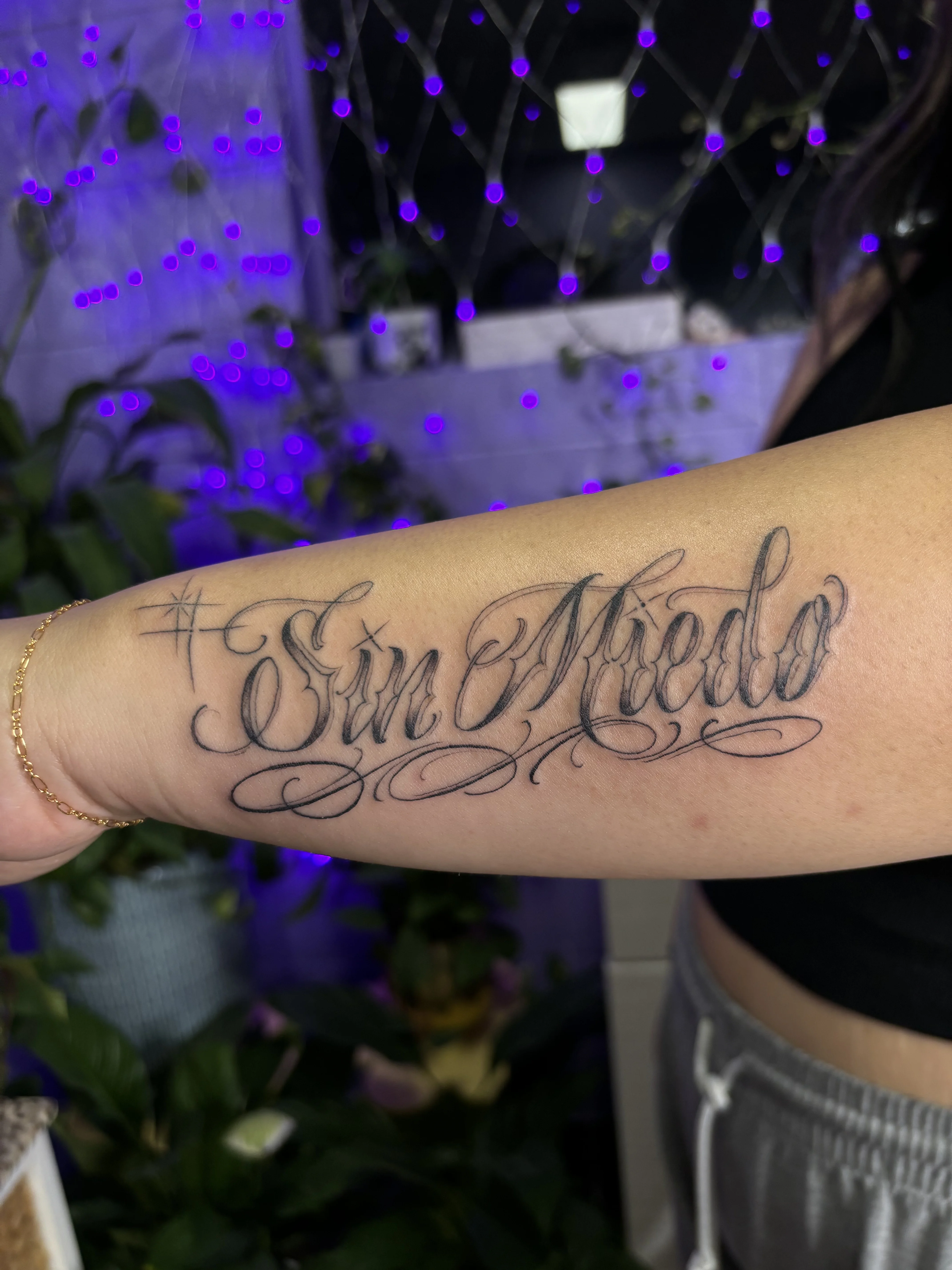 Fine Line tattoo by Bbydee: script, stars, decorative flourishes, inspirational