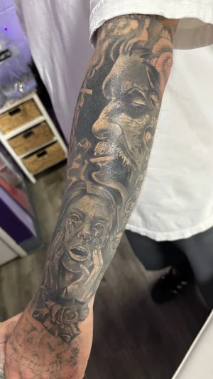 Realistic Portrait Forearm Sleeve