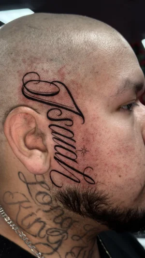 Bold Script Head Lettering