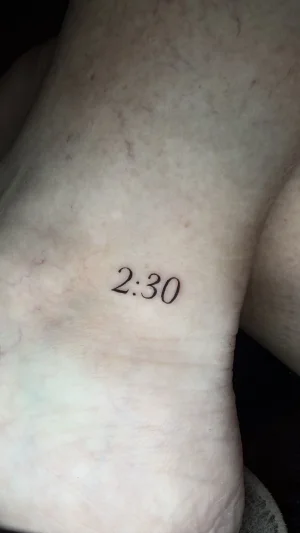 Minimal Fine Line Time Numbers