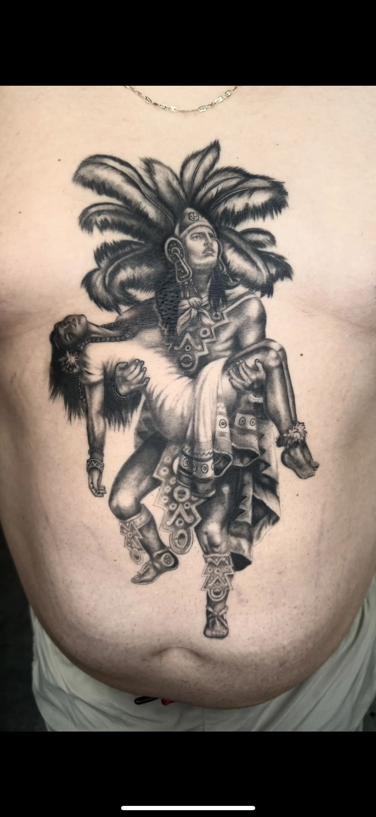 Aztec stomach piece