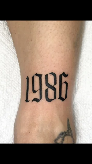 1986 Blackwork Number
