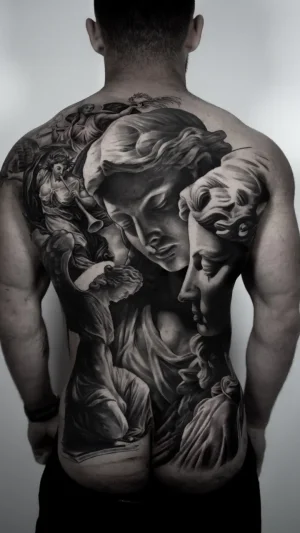Realistic Angelic Faces Full Back