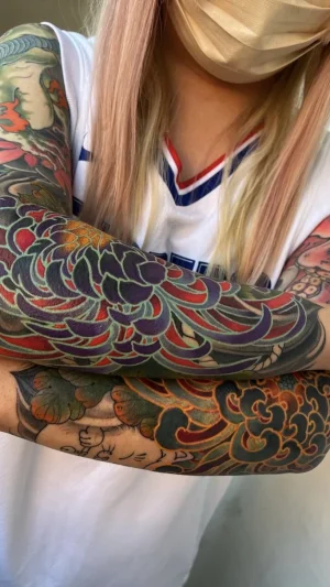 Colorful Koi Fish Full Sleeve