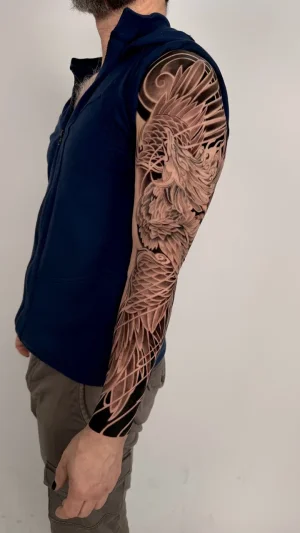 Realistic Eagle Full Sleeve
