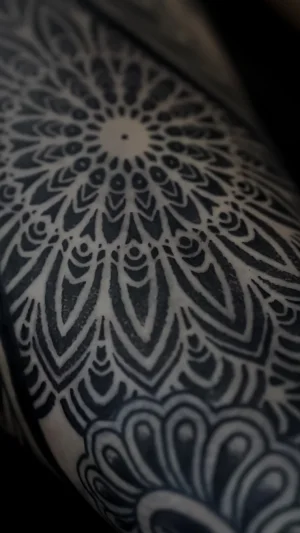 Bold Blackwork Mandala Design
