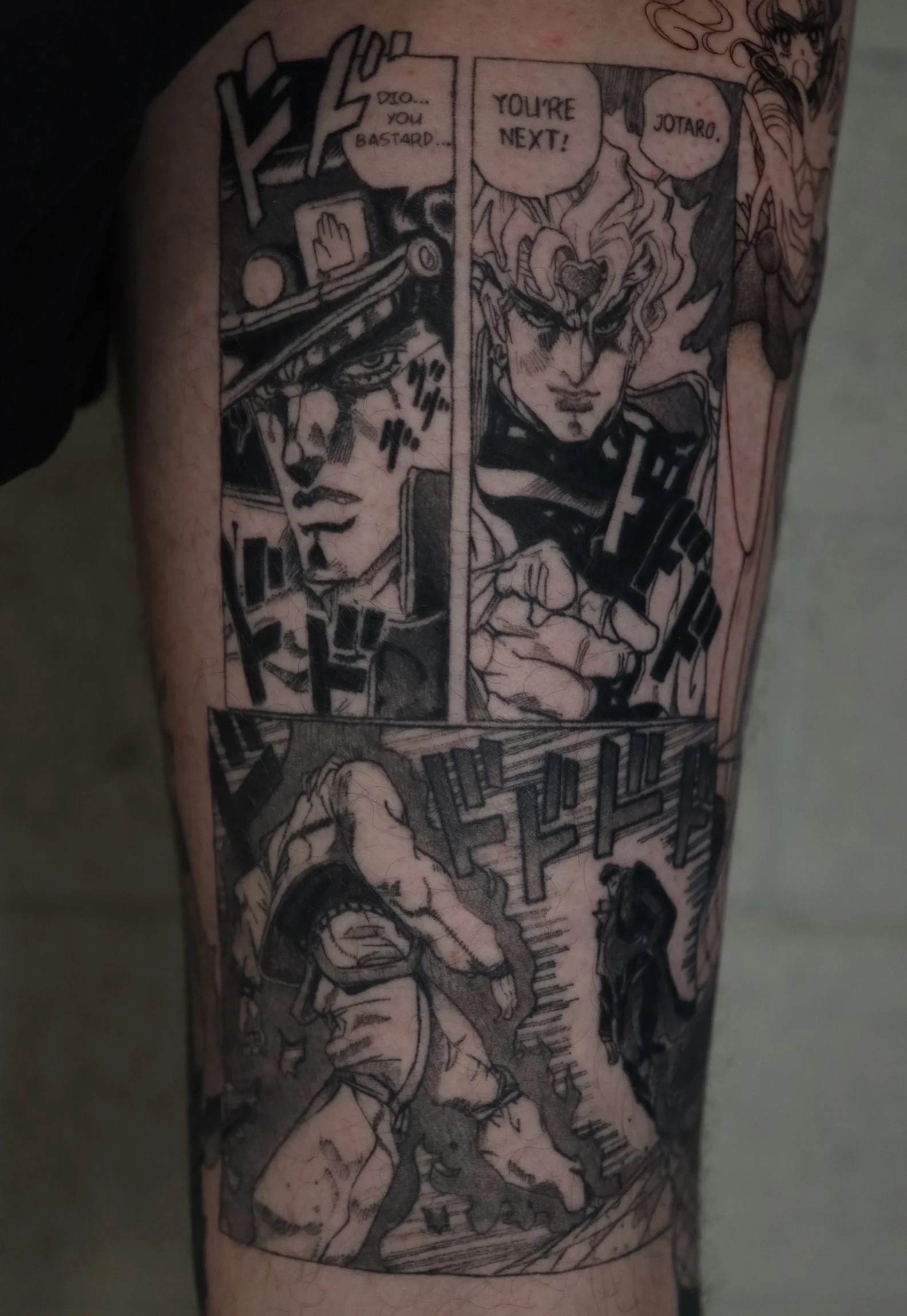 Anime tattoo by Dana Nicole: jotaro, anime, manga, manga panels