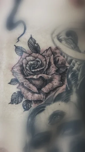 Rose With Surreal Female Face
