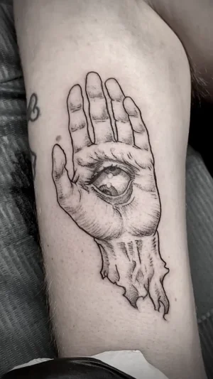 Surreal Eye in Hand Upper Arm