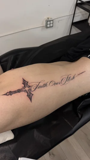 Faith Over Flesh Cross Script