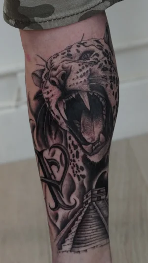 Roaring Jaguar Forearm Realism
