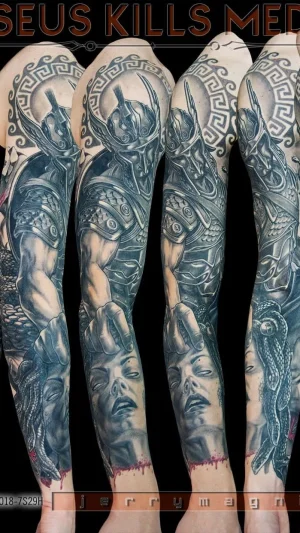 Perseus Kills Medusa Full Sleeve