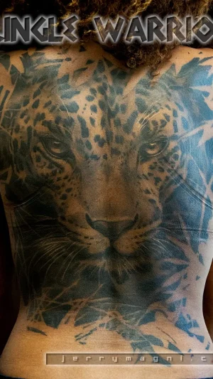 Realistic Leopard Full Back