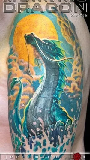 Neo-Traditional Dragon Quarter Sleeve