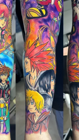 Anime Full Sleeve Characters and Symbols