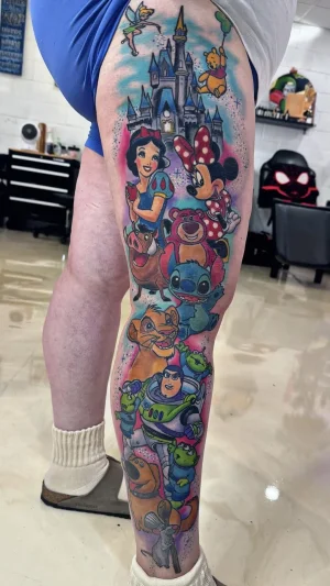 Full Leg Disney Character Sleeve