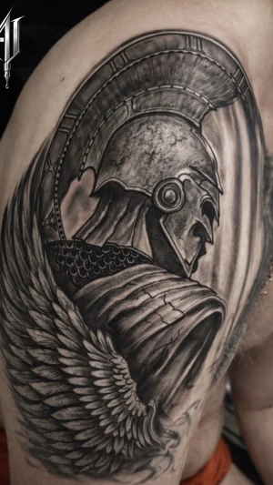 Roman Soldier With Wing Upper Arm