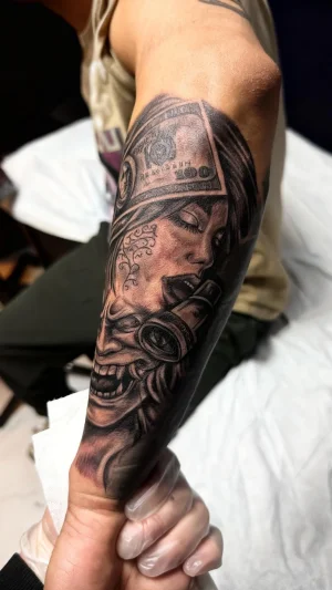 Black & Gray Realism tattoo