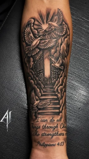 Dove And Gates Forearm Design