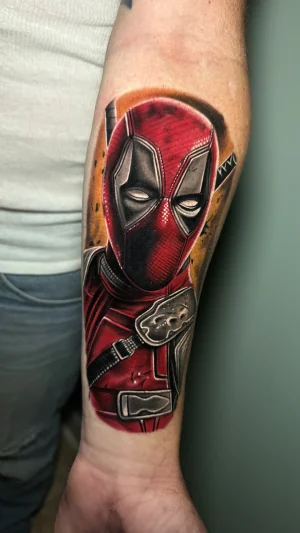Deadpool Color Realism Forearm