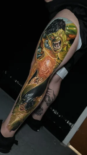 Hulk and Wolverine Full Leg Sleeve