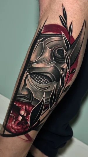 Demon Mask Realistic Forearm