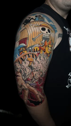 Anime Pirate Half Sleeve