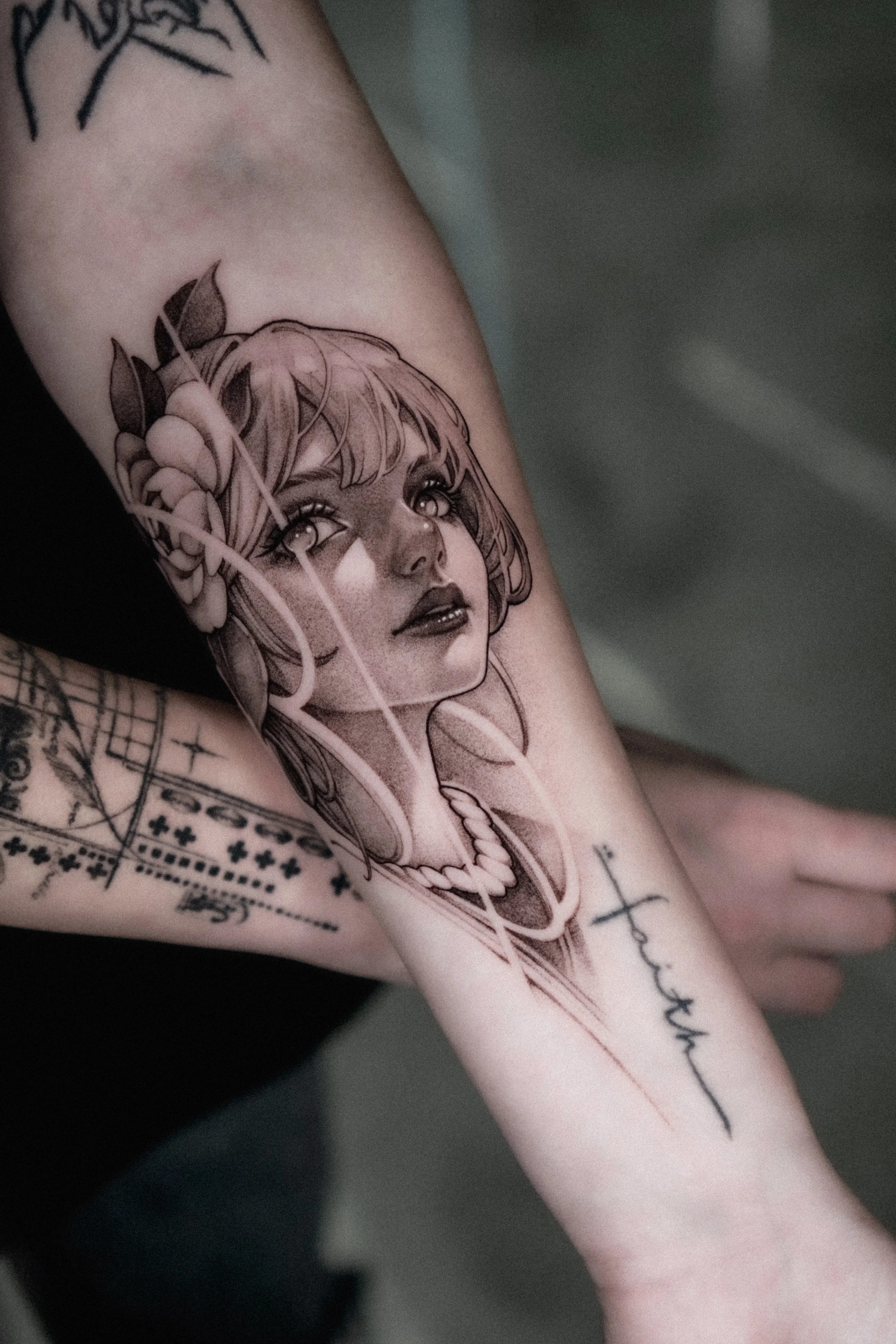 Black & Gray Realism tattoo by Olga Leonova