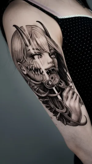 Black & Gray Realism tattoo