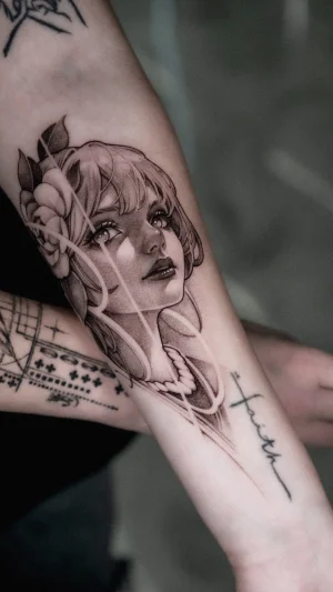 Black & Gray Realism tattoo