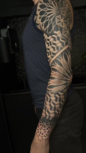 Masculine Geometric Full Sleeve