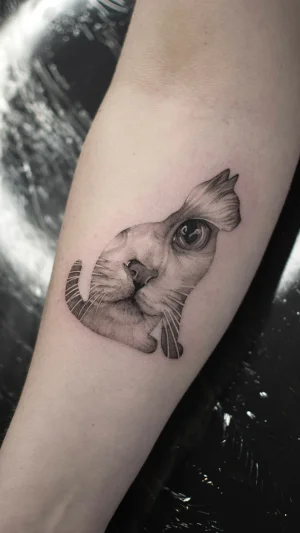 Realistic Cat Face
