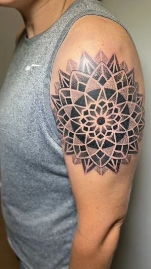 Mandala Geometric Upper Arm