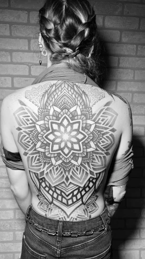Geometric Mandala Full Back