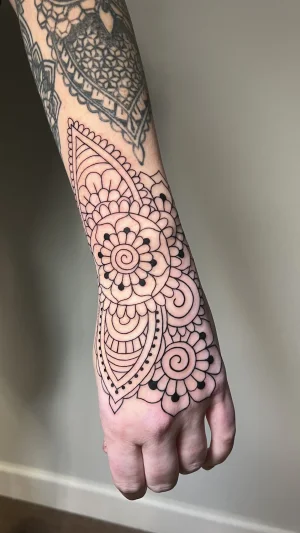 Delicate Mandala Floral Hand