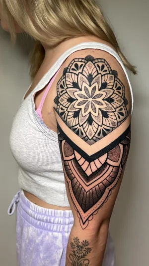 Mandala Geometric Half Sleeve