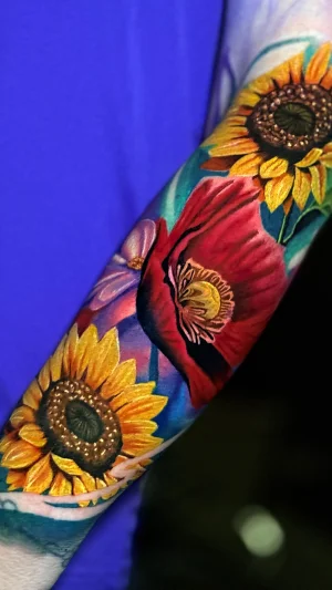 Realistic Floral Full Sleeve
