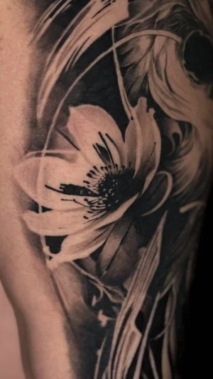 Realistic Flower Upper Arm