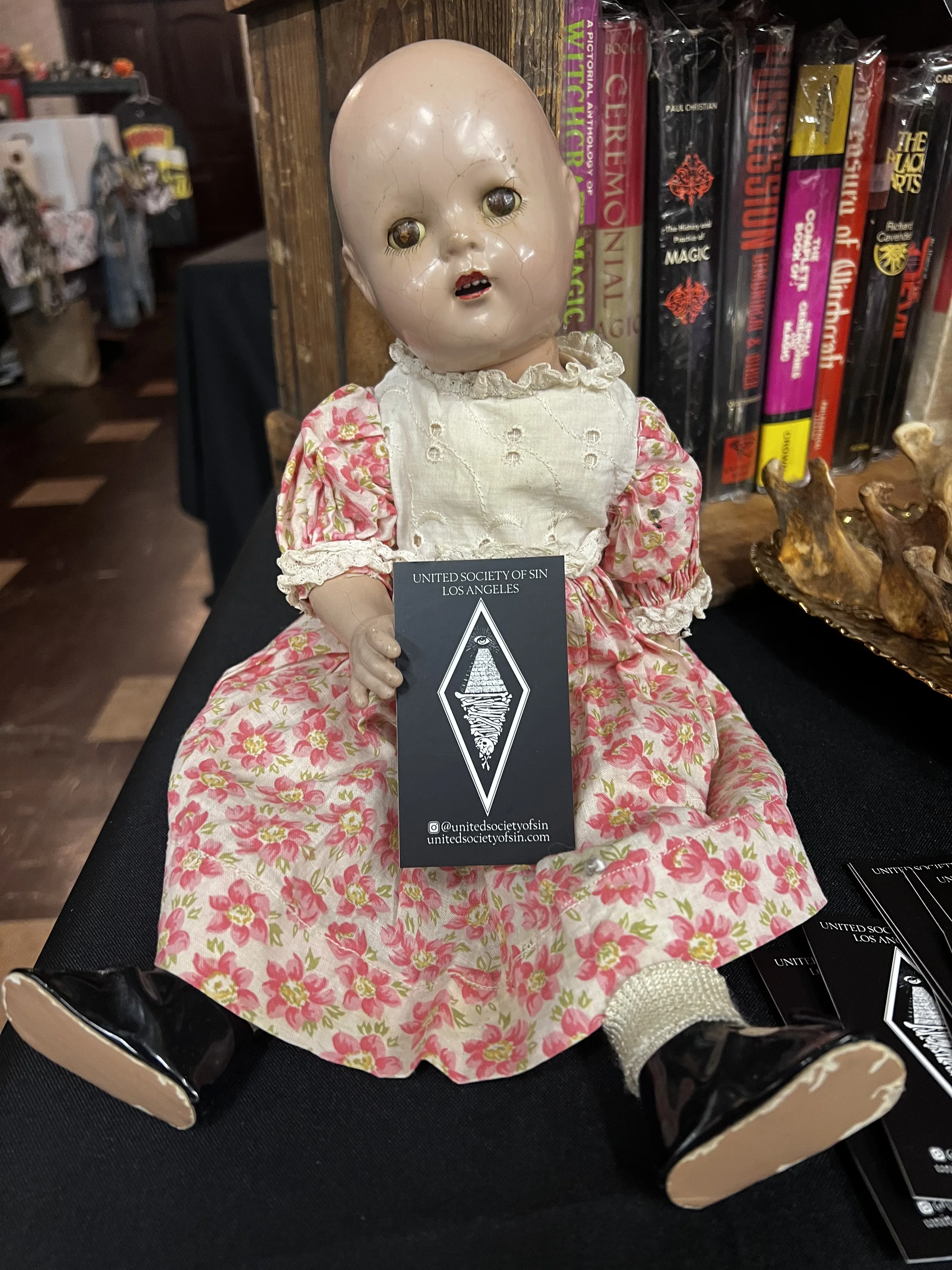 Surrealism tattoo by United Society of Sin: doll, dark, creepy, vintage