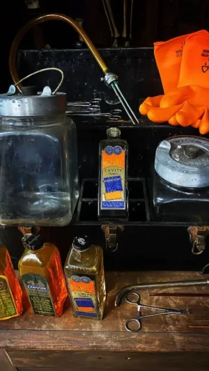 Vintage embalming kit