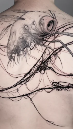 Realistic Fly with Wires Back Piece