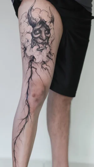Demonic Surrealism Full Leg Sleeve