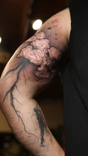 Storm Clouds and Lightning Full Sleeve
