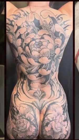 Japanese Demon Mask Quarter Sleeve and Back Piece