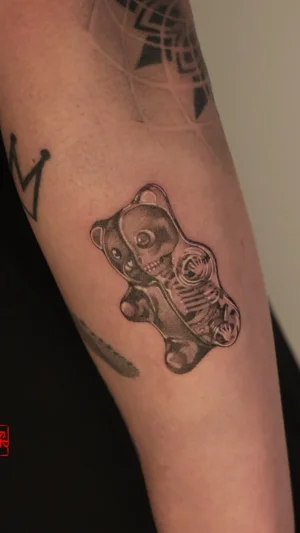 Surreal Gummy Bear X-Ray Forearm