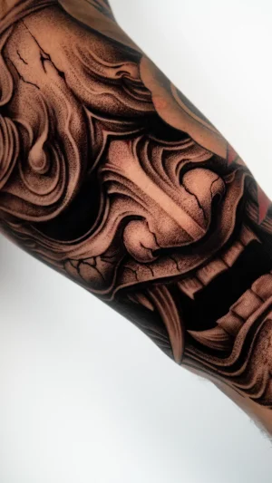 Demon Mask Forearm Realism