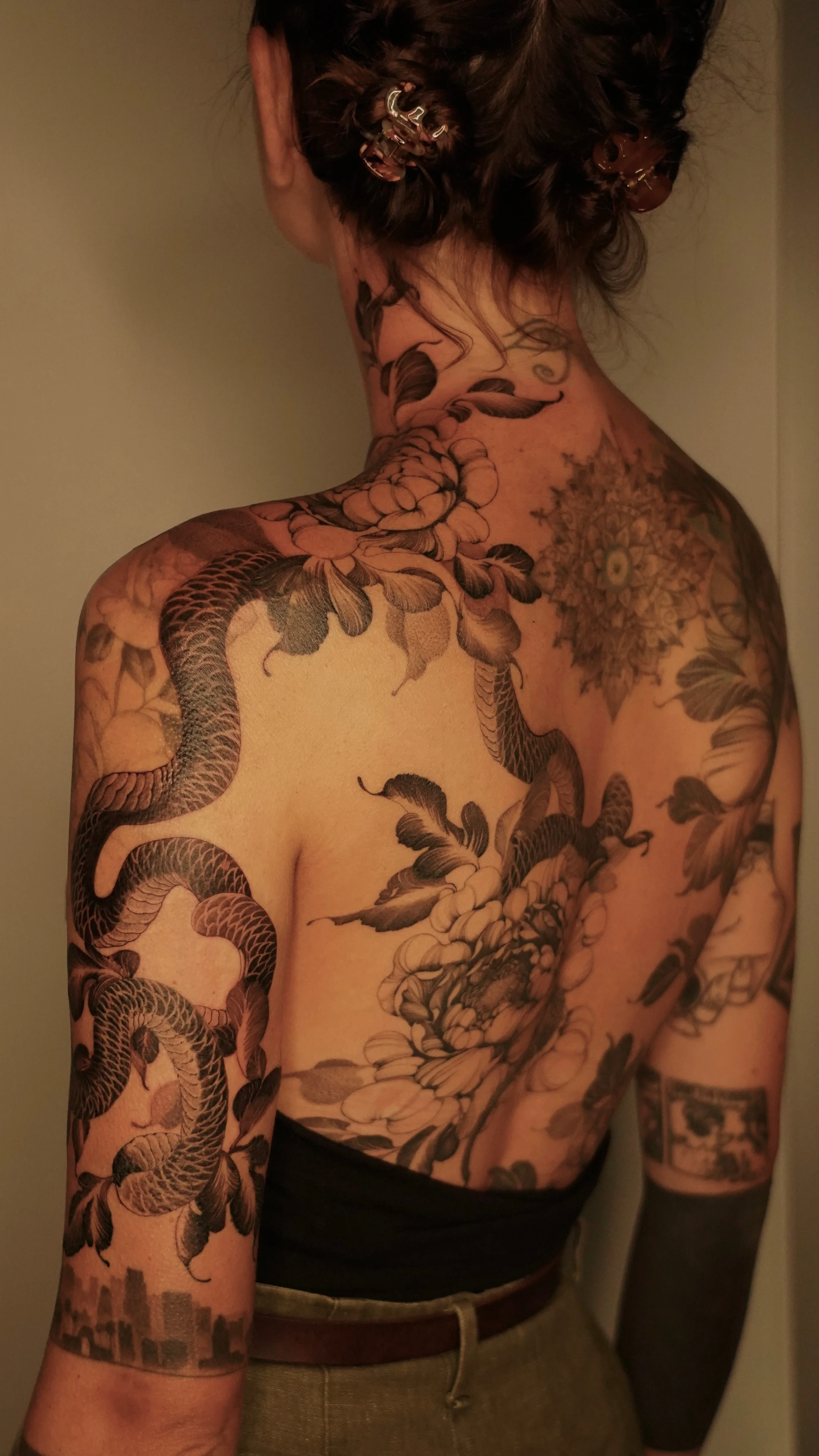 Black & Gray Realism tattoo by Sam Leng