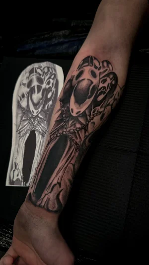 Masked Gothic Figure Forearm